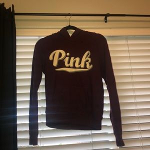 **SOLD**VS PINK Burgundy Sweatshirt(: